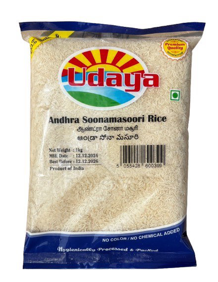 Udaya Premium Andhra Sona Masoori Rice 1kg