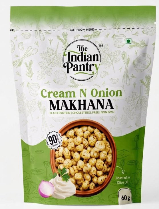 The Indian Pantry Makhana - Cream & Onion 60g