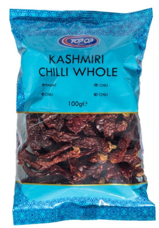 Top-Op Kashmiri Chilli Whole 100g