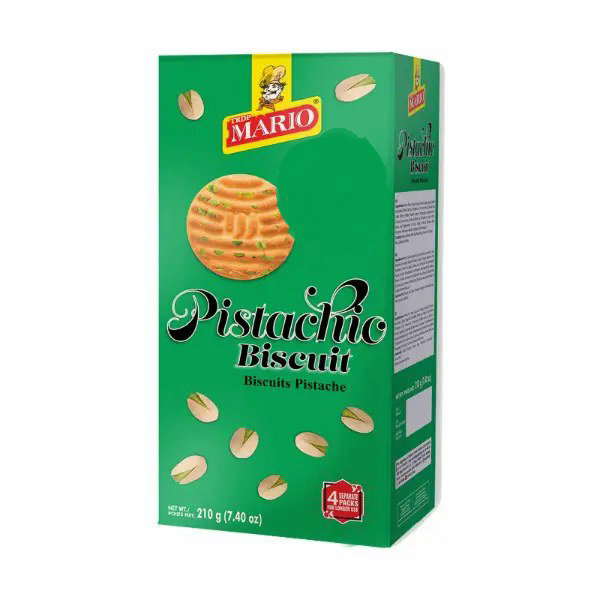 Mario Pistachio Biscuits 216g