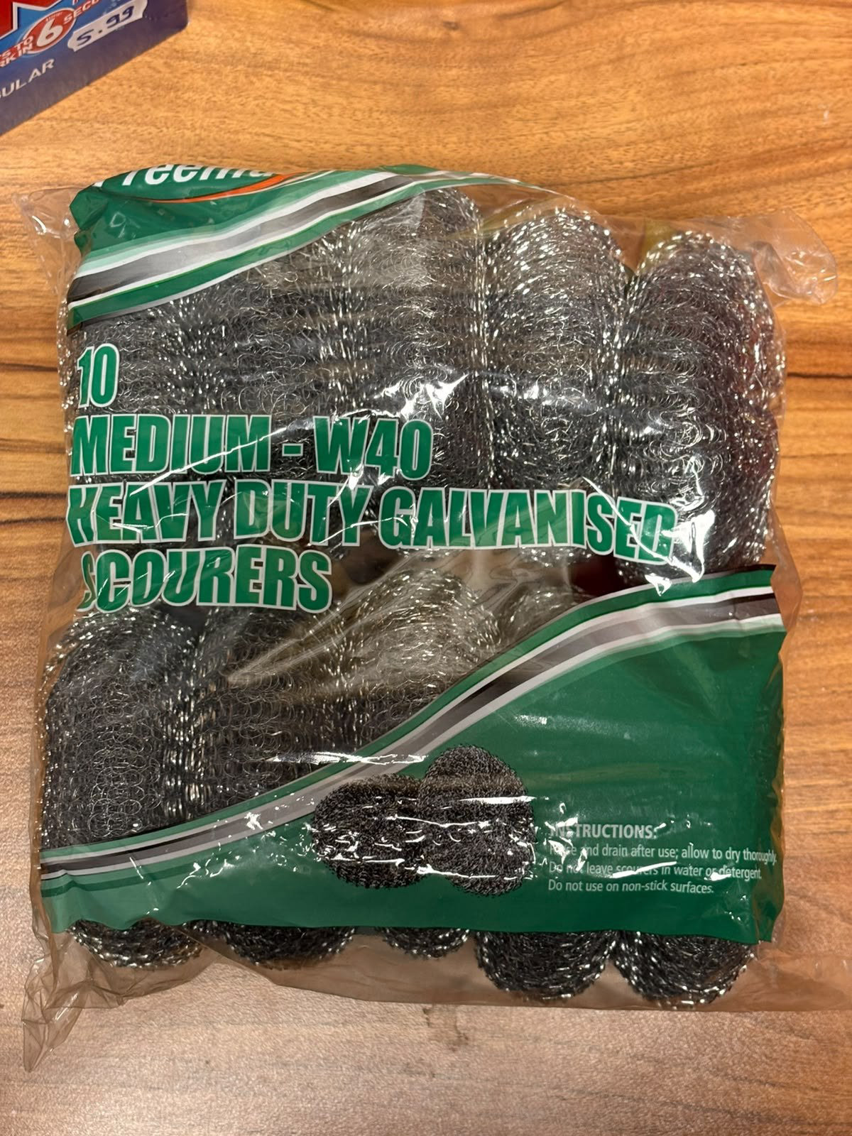 Preema Medium-- W40 Heavy duty Galvanised scourers 10piece