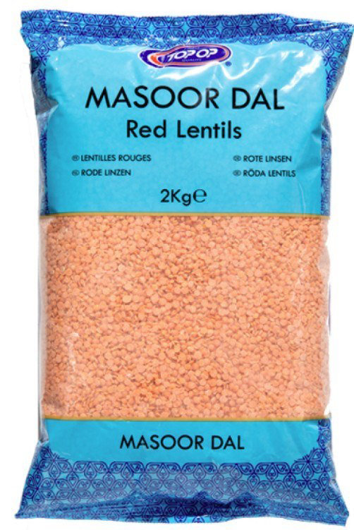 Top-Op Premium Masoor Dall (Red Lentils) 2kg