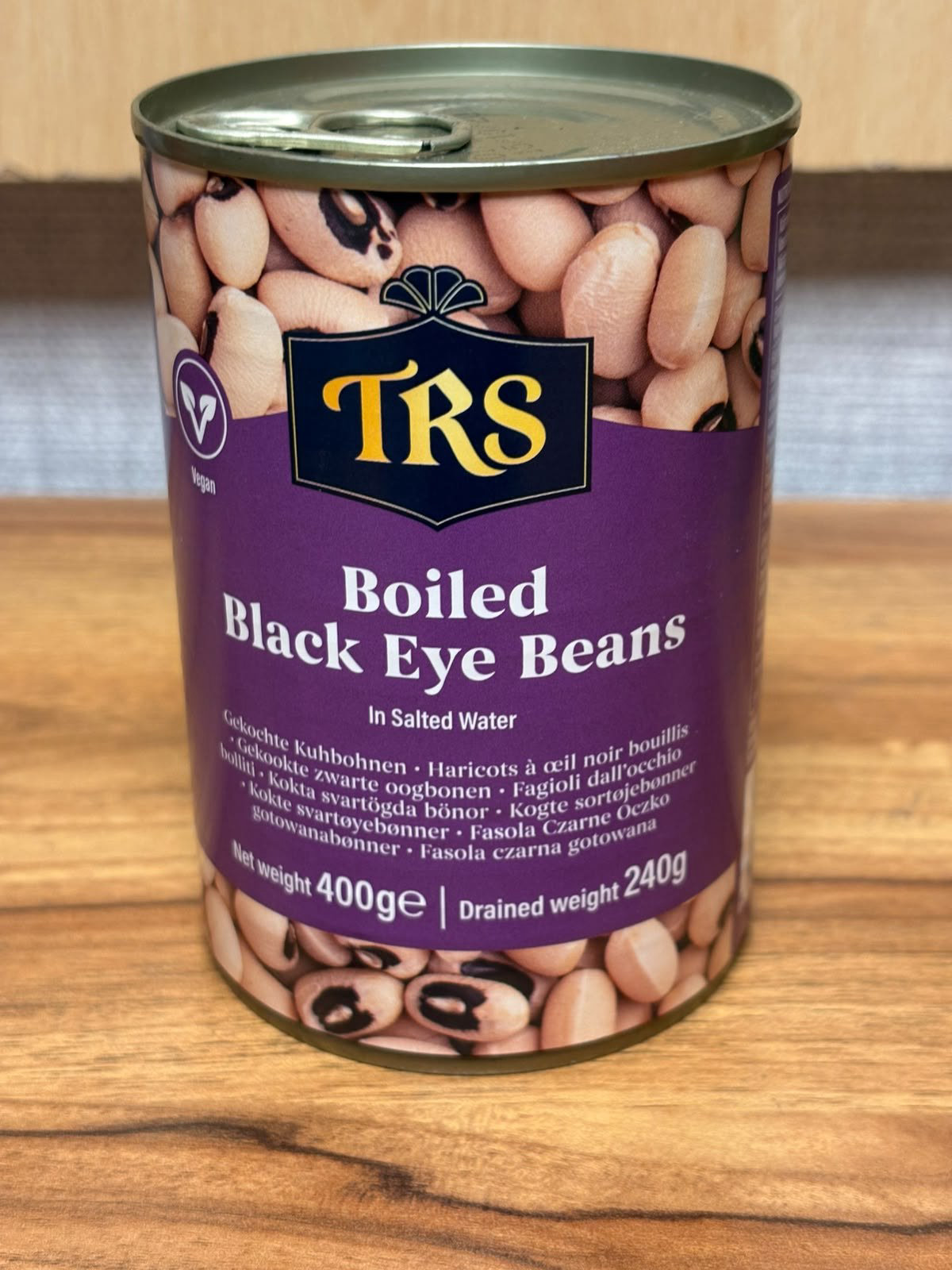 TRS Boiled Black Eye beans in salted water 400g
