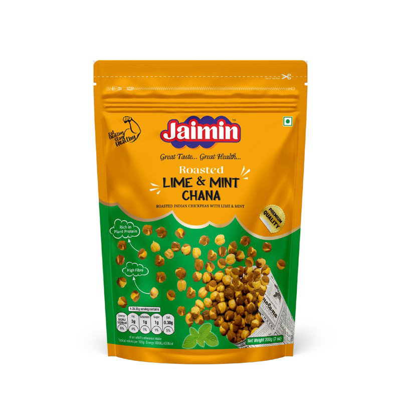 Jaimin Roasted Chana - Lime & Mint 200g