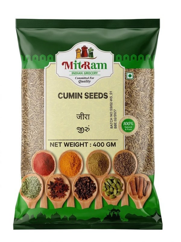 Mitram Cumin (Jeera) Seeds 400g