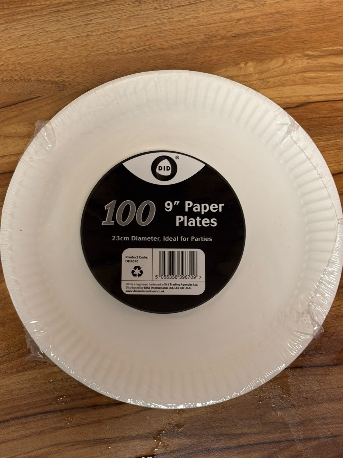 DID 9" paper plates 100 N