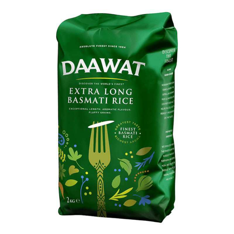 Daawat Extra Long Basmati Rice 2kg
