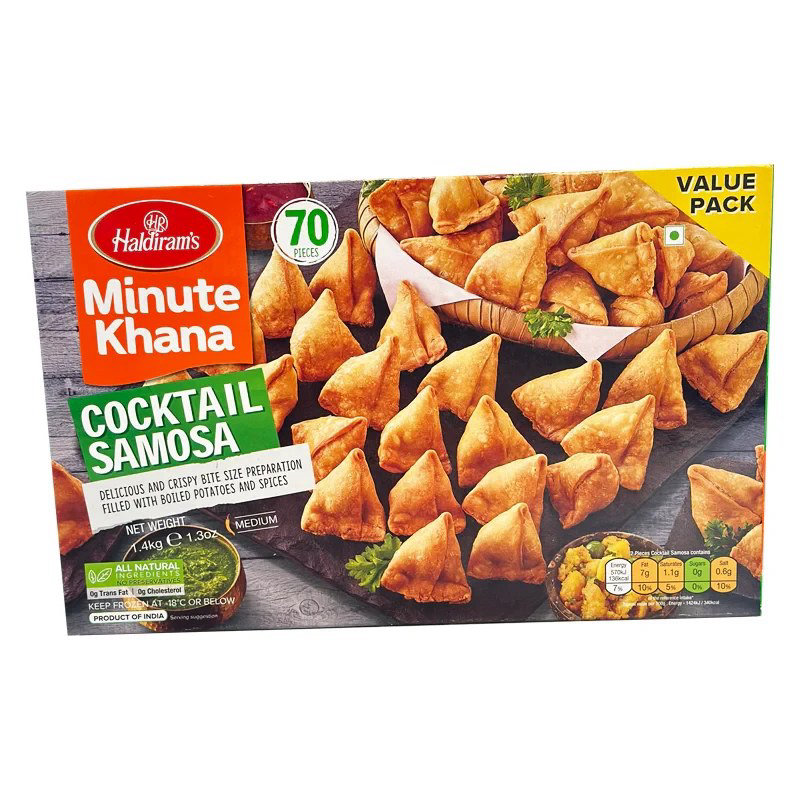 Haldiram's Frozen Cocktail Samosas VALUE PACK 1.4kg