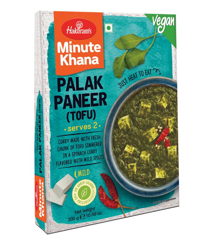 Haldiram's Palak Paneer (Tofu) Ready Meal 300g