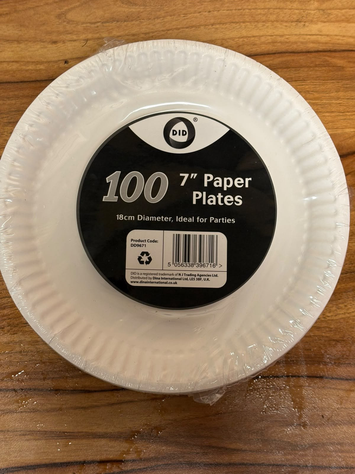 DID 7" paper plates 100 N