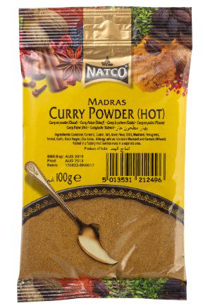 Natco Premium Madras Curry Powder Hot 100g