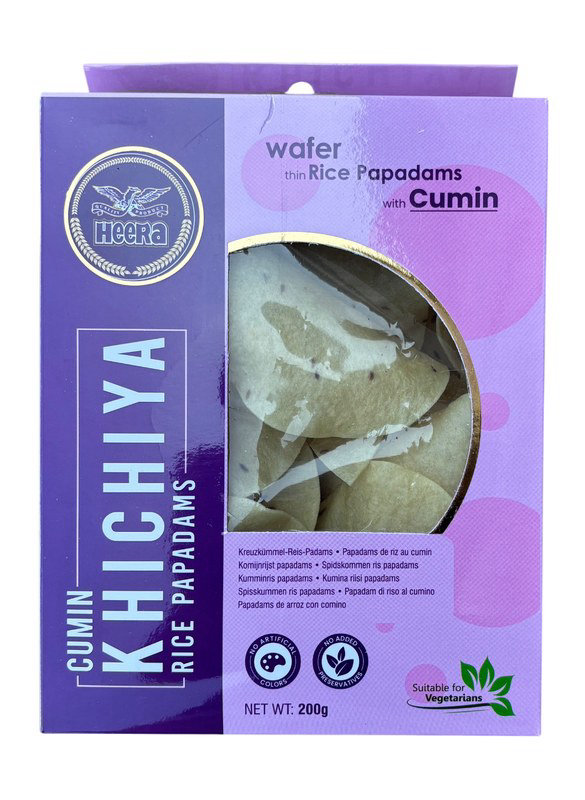 Heera Cumin Rice Papdi Khichiya (Rice Poppadoms) 200g