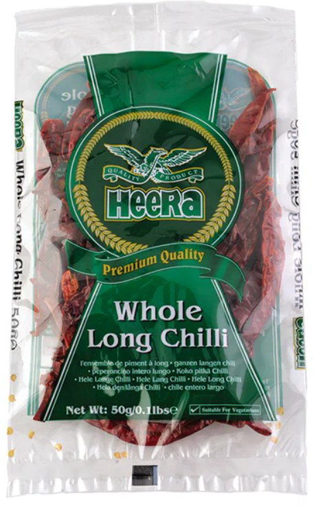 Heera Premium Whole Long Chilli (Extra Hot) 50g