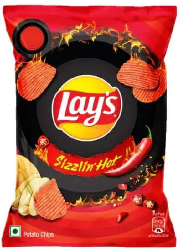 Lays Sizzlin Hot Crisps 50g