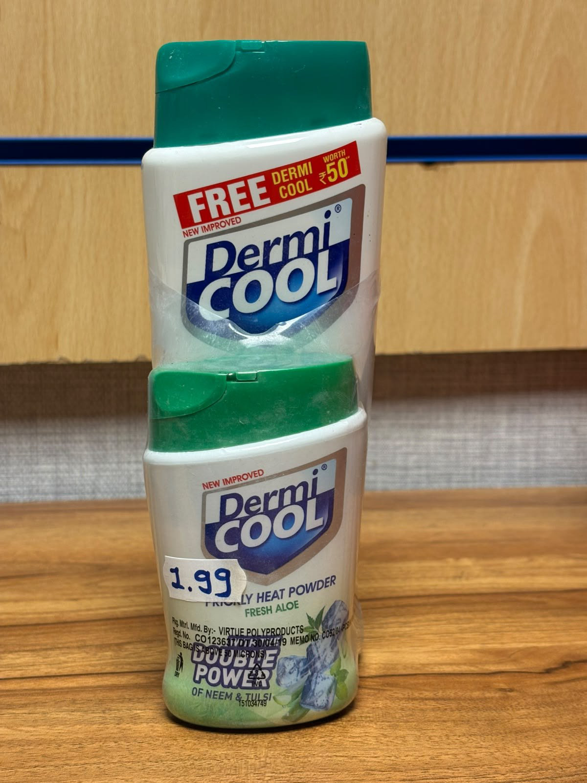 Dermi Cool Prickly heat powder 150+50g