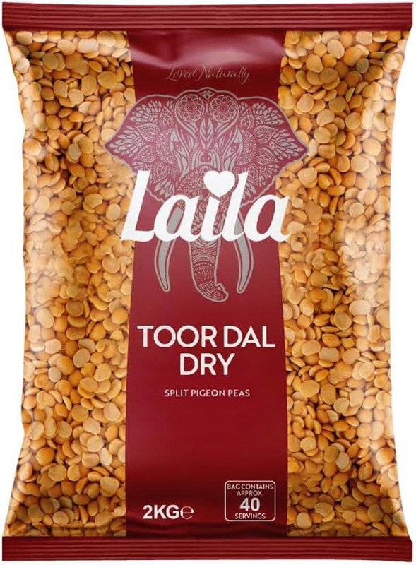Laila Premium Toor Dall Plain 2kg