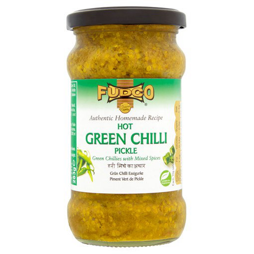Fudco Hot Green Chilli Pickle 283g