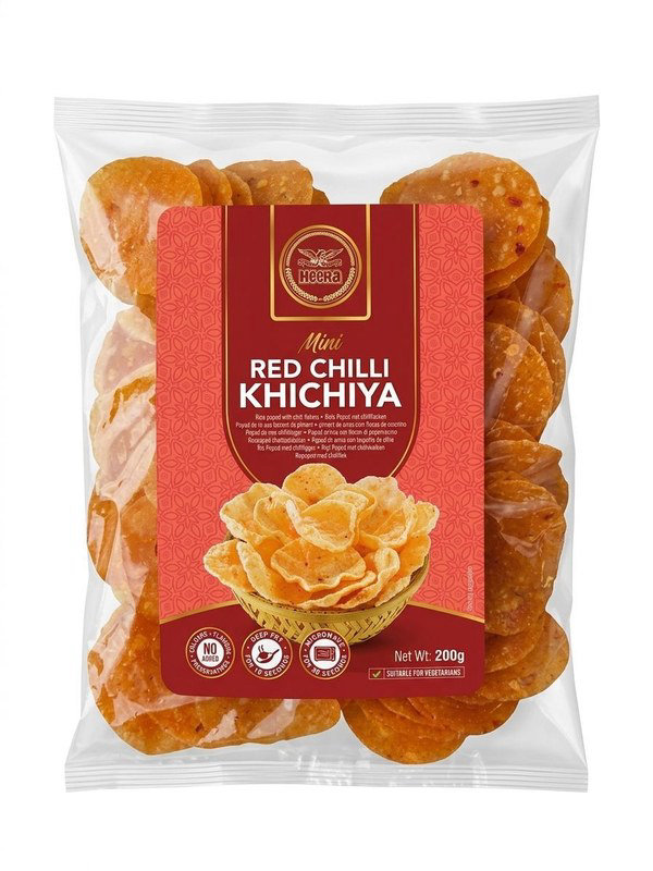 Heera Premium Mini Red Chilli Khichiya 200g