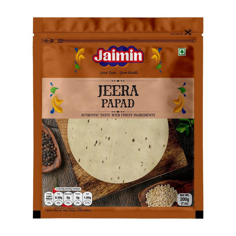 Jaimin Jeera Papad 200g