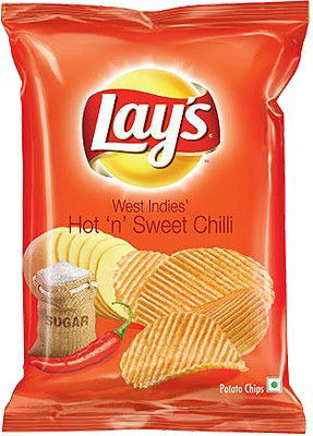 Lays Hot & Sweet Chilli Crisps 50g