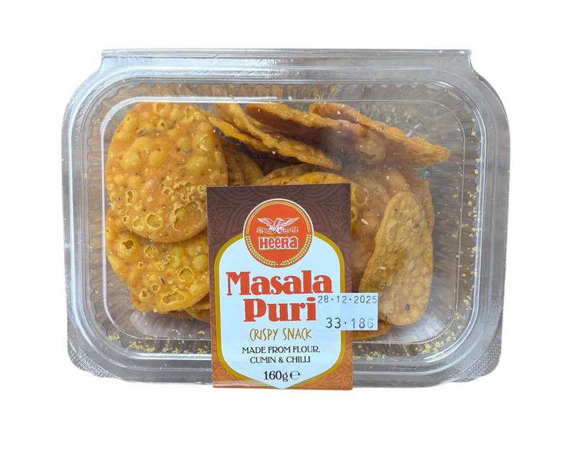 Heera Premium Masala Puri (In Resealable Tub) 160g