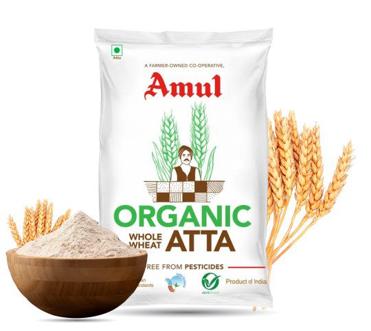 Amul Organic Whole Wheat Atta 5kg