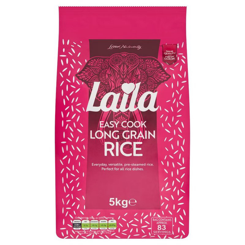Laila Easy Cook Long Grain Rice 5kg