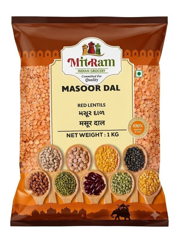 Mitram Masoor Dall (Red Lentils) 1kg