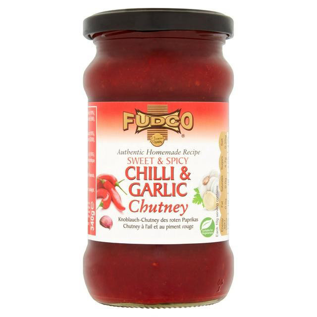 Fudco Sweet & Spicy Red Chilli & Garic Chutney 340g