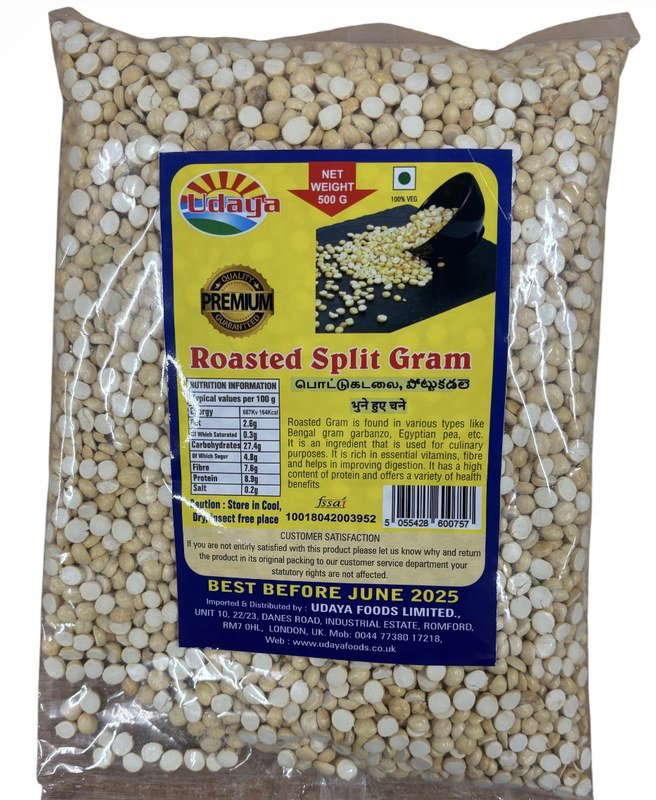 Udaya Premium Roasted Split Gram (Split Daria) 500g