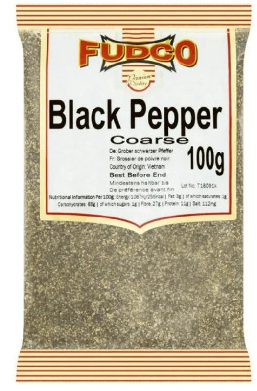Fudco Black Pepper Coarse 100g