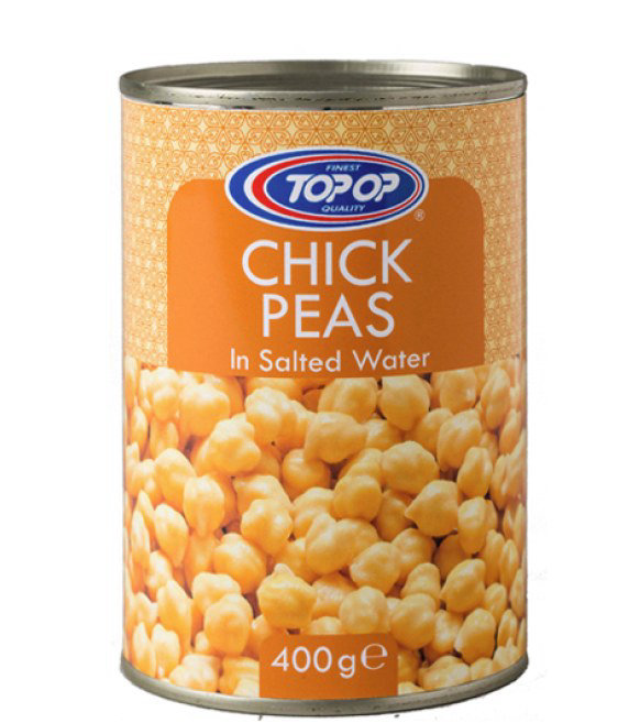 Top-Op Canned Boiled Chick Peas (In Salted Water) 400g