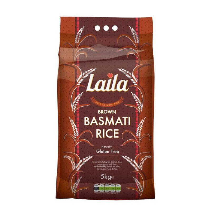 Laila Premium Brown Basmati Rice 5kg
