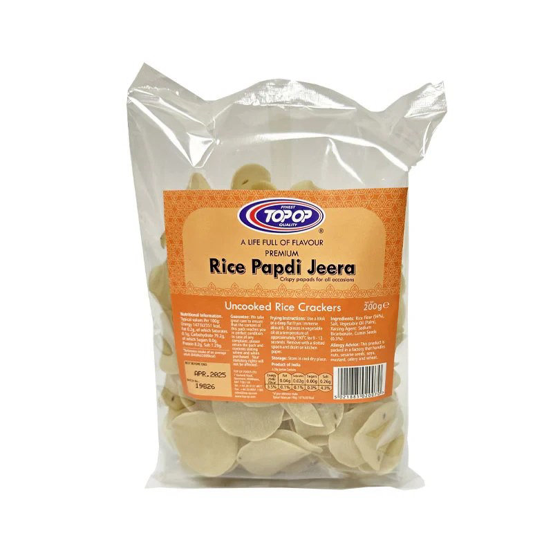 Top-Op Premium Rice Papdi - Jeera 200g