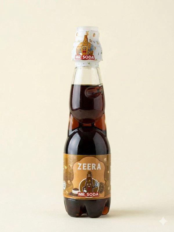 Mr Soda Goli Soda - Jeera 225ml (FULL BOX OF 30 BOTTLES)