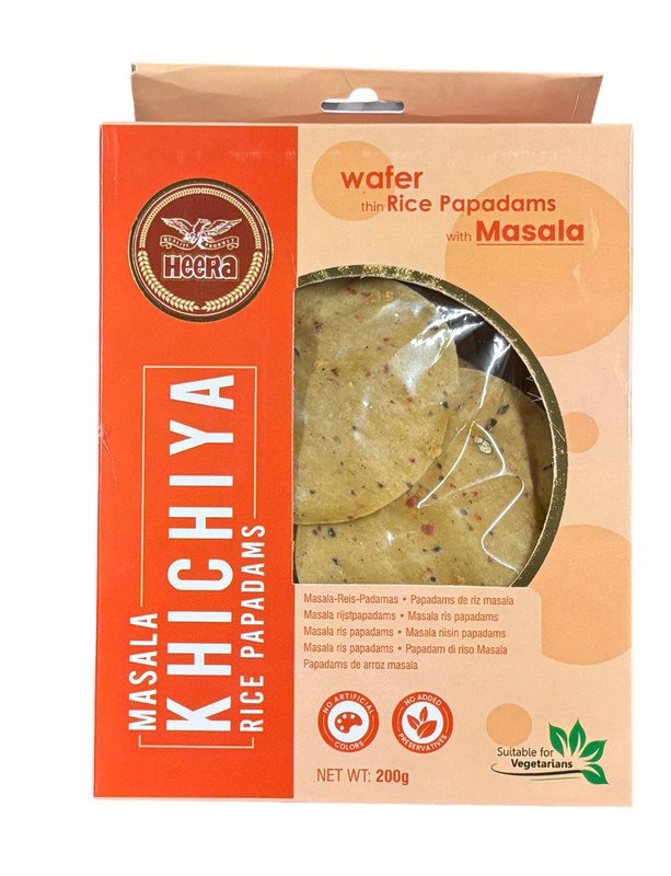 Heera Masala Rice Papdi Khichiya (Rice Poppadoms) 200g