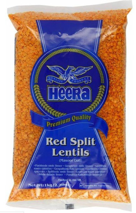 Heera Red Split Lentils (Masoor Dall) 1kg