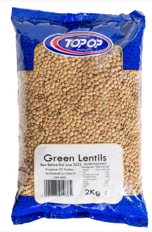 Top-Op Premium Green Lentils 2kg