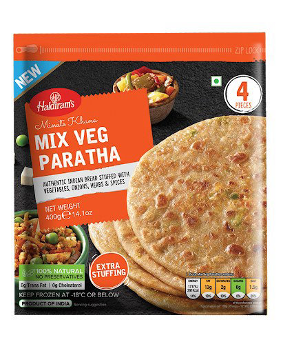 Haldiram's Mixed Veg Paratha 400g