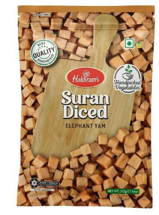 Haldiram's Frozen Suran Diced 312g