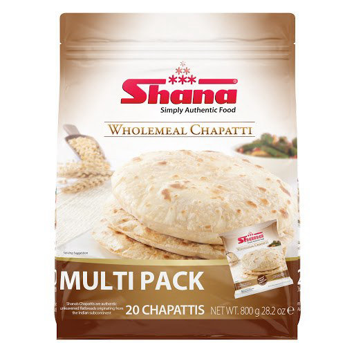 Shana Wholemeal Chappatti’s Family Pack 800g