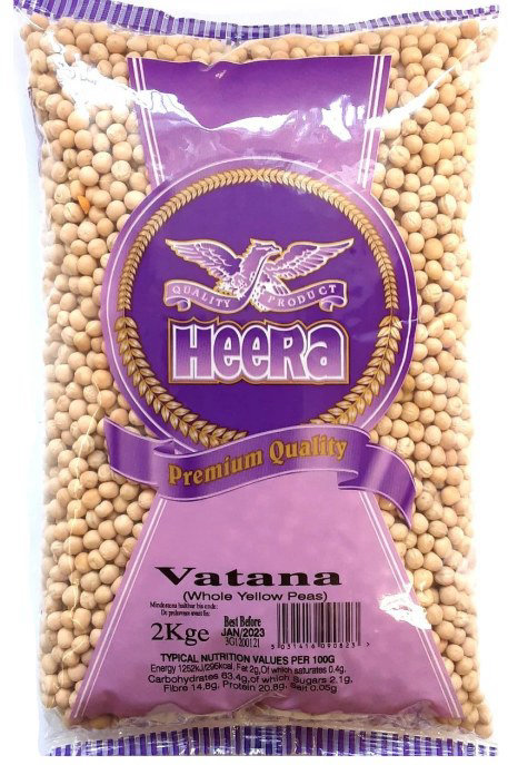 Heera Premium Vatana (Whole White Peas) 2kg