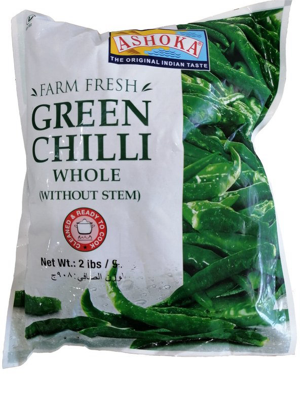 Ashoka Whole Green Chillies (without stem) 310g