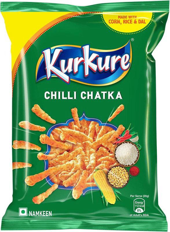 KurKure Chilli Chatka 68g Pack of 10