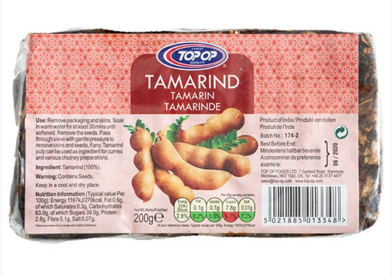 Top-Op Dry Tamarind Slab 200g