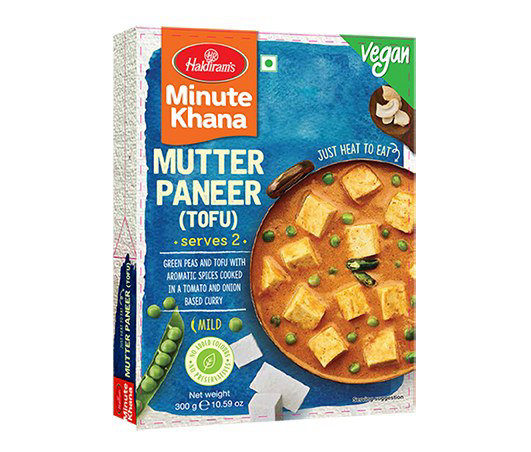 Haldiram's Mutter Paneer (Tofu) Ready Meal 300g