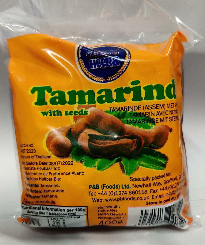 Heera Wet Tamarind Slab 400g
