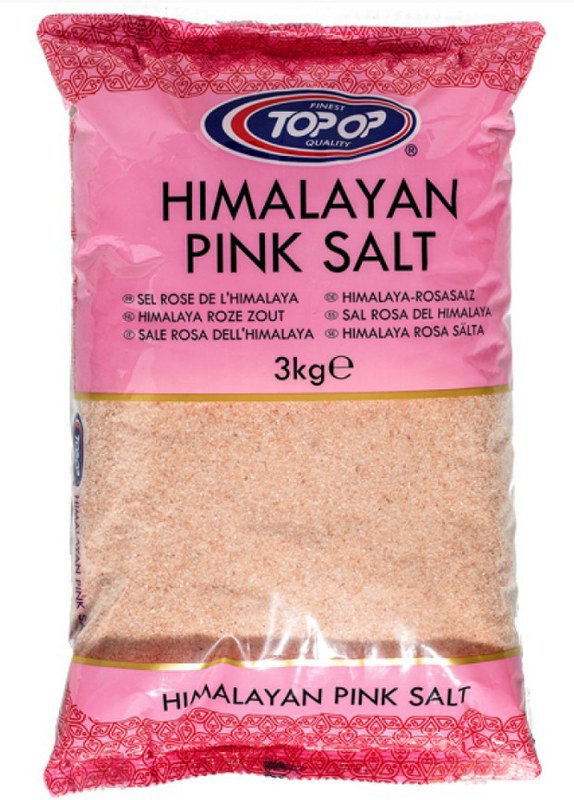 Top-Op Premium Himalayan Pink Salt 3kg (Large Pack)