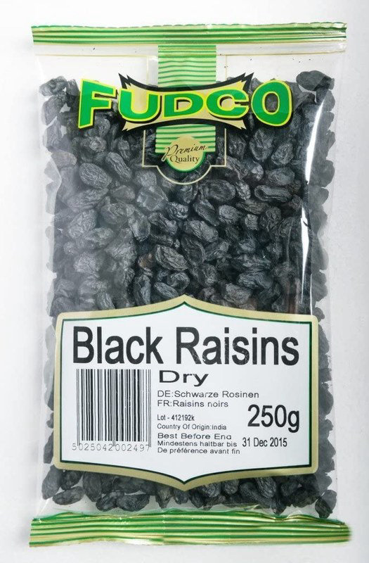 Fudco Black Raisins 250g