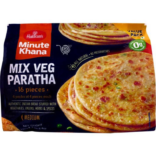 Haldiram's Mix Veg Paratha 1.6kg (Family Pack)